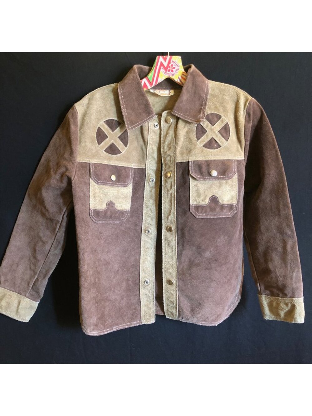 Vintage Two-Tone Suede Western Jacket – Made in Mexico